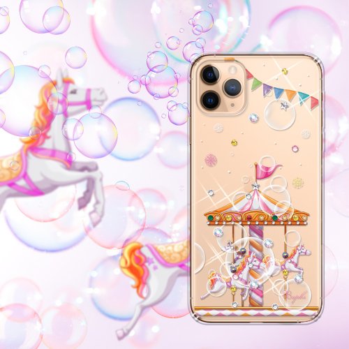 apbs 雅品仕 水晶彩鑽手機殼 iPhone 11全系列 水晶彩鑽防震雙料手機殼-旋轉夢幻