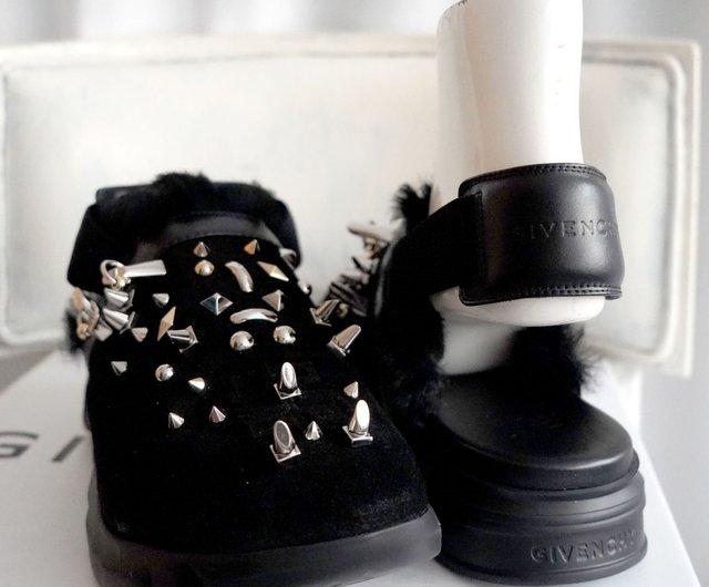 Givenchy 黒 サンダル 厚底 スリッポン
