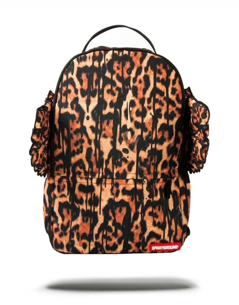 【SPRAYGROUND】 DLX WINGS Series Leopard Drips Wings Leopard Wings Trendy Backpack - กระเป๋าแล็ปท็อป - วัสดุอื่นๆ หลากหลายสี
