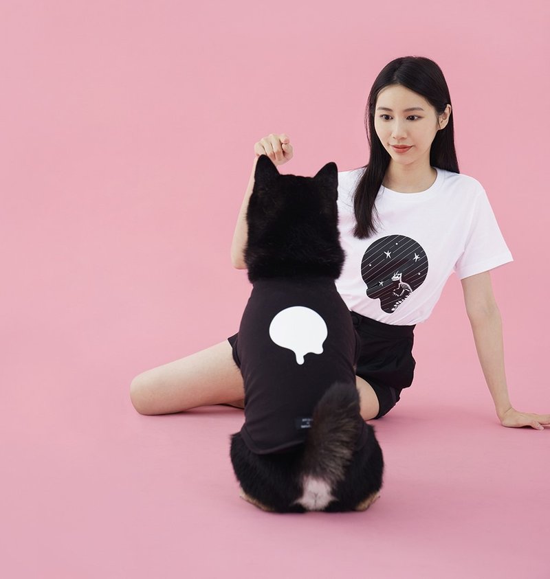 【tails&me x APUJAN】墨點短袖T-SHIRT - 其他 - 棉．麻 多色