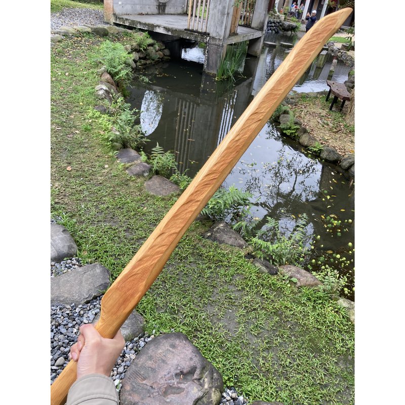 我販劍　妖刀　落陽　木刀　藝術木劍　運動太極劍　魔劍 - 擺飾/家飾品 - 木頭 卡其色