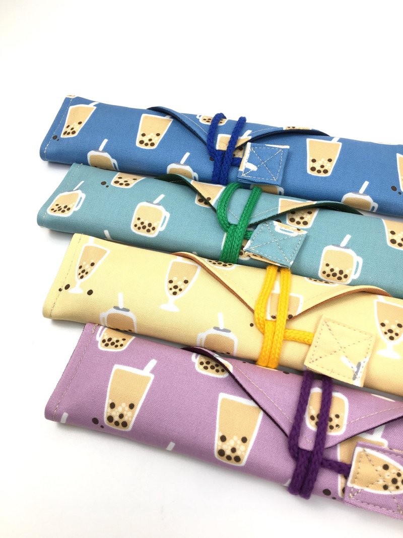 | •R• | New | Pearl Milk Tea Green Bag + Glass Straw Set | Available in multiple colors - หลอดดูดน้ำ - วัสดุอื่นๆ 