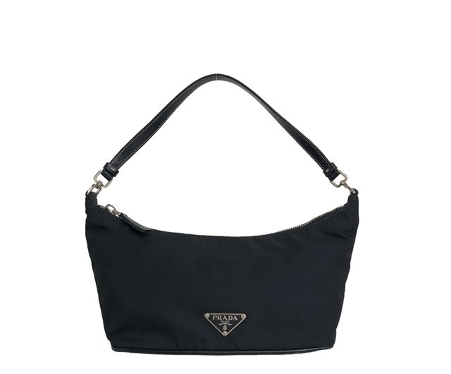プラダ　PRADA ワンショルダーバッグ　ホーボー　ナイロン　トライアングルロゴ プラダ ワンショルダーバッグ 三角ロゴ ホーボー 肩がけ ナイロン
