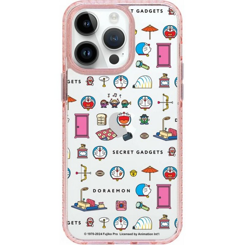 Doraemon Pattern iPhone16Samsungs24GoldenCase/MirrorCase/HybridPlus - Phone Cases - Plastic Multicolor