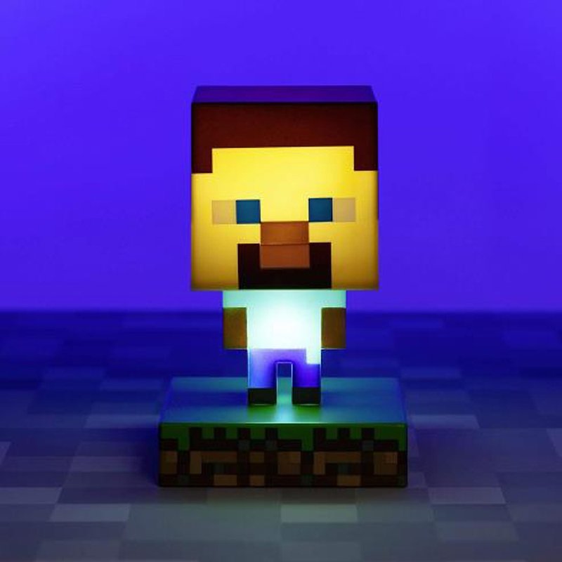 【Paladone UK】 Minecraft Steve Bar Shape Lamp Night Light ICON Series - โคมไฟ - พลาสติก 