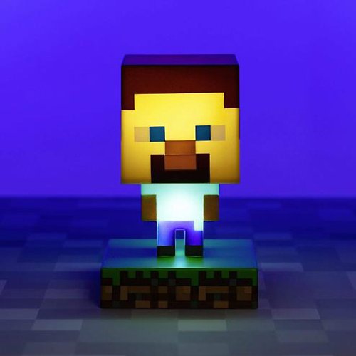 遊戲家 Gameshop 【Paladone UK】 Minecraft麥塊 史蒂夫造型燈 小夜燈 ICON系列