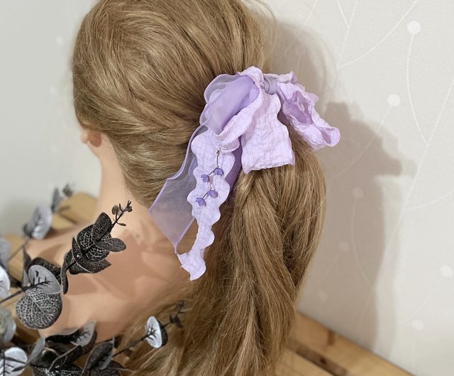ドリームウィステリア アップライトバナナクリップフェアリークリップヘアタイポニーテールヘアフォークヘアクリップスプリングクリップ ショップ Hanabi Hair Accessories ヘアアクセサリー Pinkoi