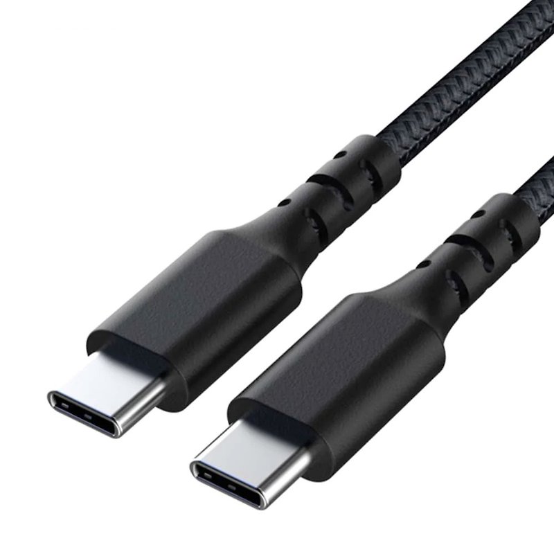銅/黃銅 行動電源/充電線 黑色 - N9s 7A USB-C to USB-C 超導體充電線