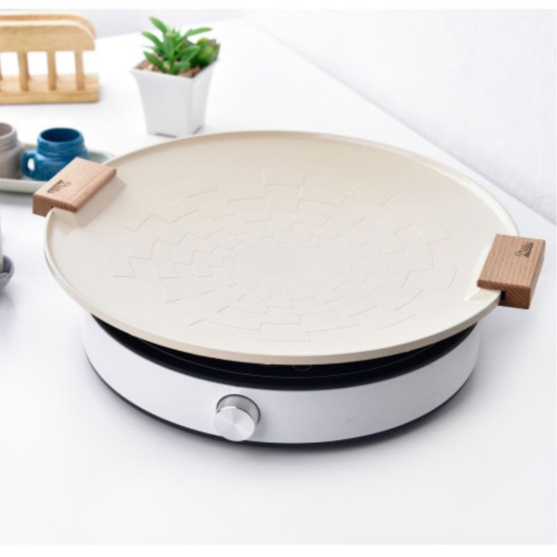 [Korea King] Ditto Series Korean-made Korean natural ceramic non-stick frying pan 38cm - กระทะ - อลูมิเนียมอัลลอยด์ 