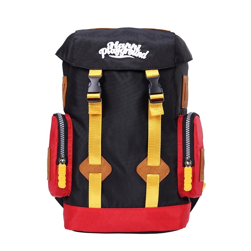 Captain Vitality Children's Backpack (Pencil Black) HappiPlayGround Hong Kong Design - Backpacks & Bags - Polyester Black