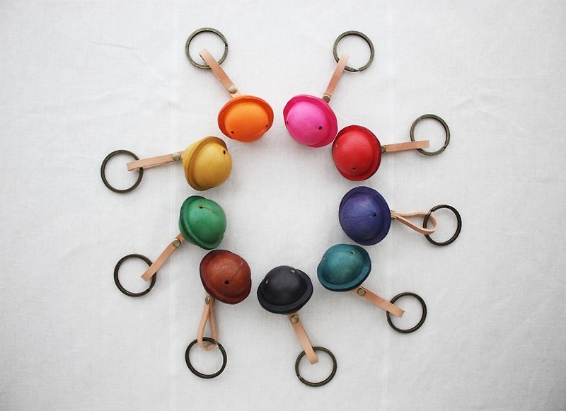 Bell cow leather - Keychains - Genuine Leather Multicolor