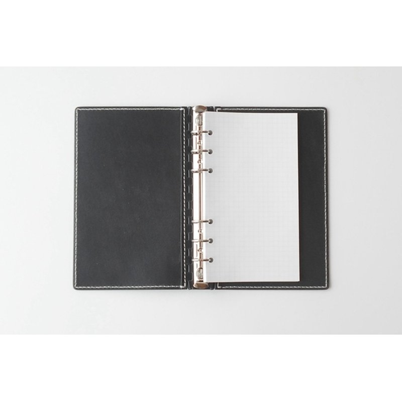Personal Organisers レザー蝶番のシステム手帳 Black - 筆記本/手帳 - 真皮 黑色