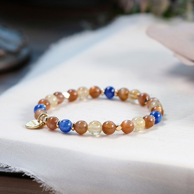 Stone Gold Crystal Stone Bracelet Ore Crystal - Bracelets - Gemstone Multicolor