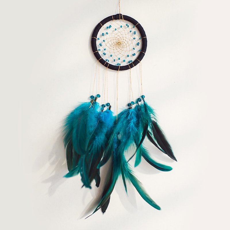 Low-key Black Gold (Beaded) - Finished Dream Catcher 10cm - Boyfriend's Gift - Other - Other Materials Black