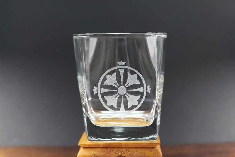 四つ花久留子紋　ロックグラス - グラス・コップ - ガラス 
