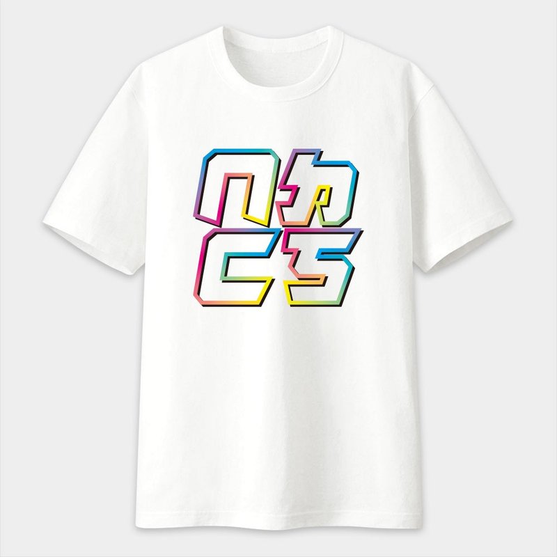 中性短袖棉T ㄇㄉㄈㄎ MDFK 注音符號 PS158 - 男 T 恤 - 棉．麻 白色