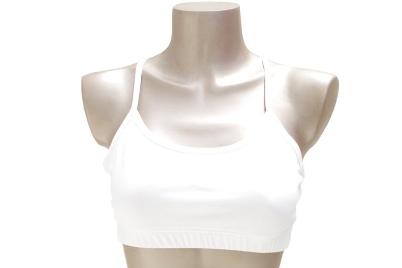 Starfish sports bra top white - ชุดชั้นในผู้หญิง - วัสดุอื่นๆ ขาว