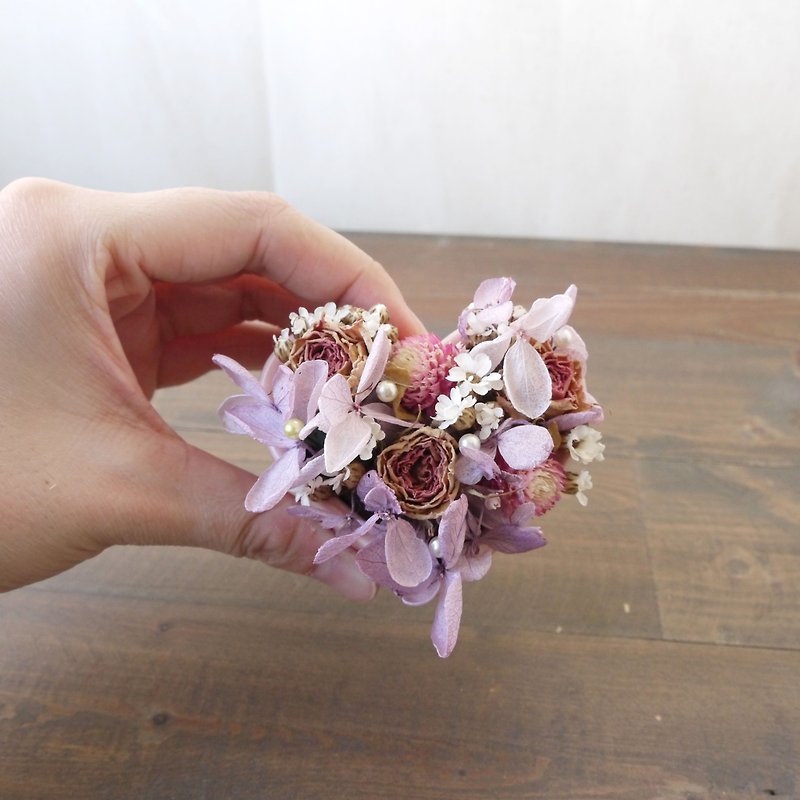 SUN Mini Series | Small Ceramic Shaped Dry Flower Table Decoration - ช่อดอกไม้แห้ง - พืช/ดอกไม้ สึชมพู