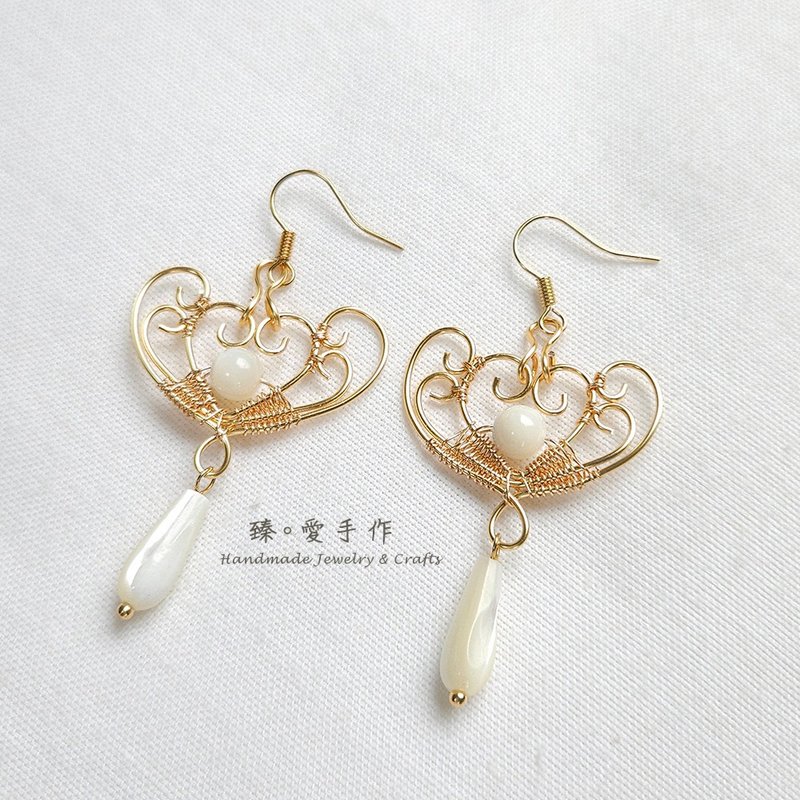 Dongxue Sweet Earrings - ต่างหู - โลหะ 