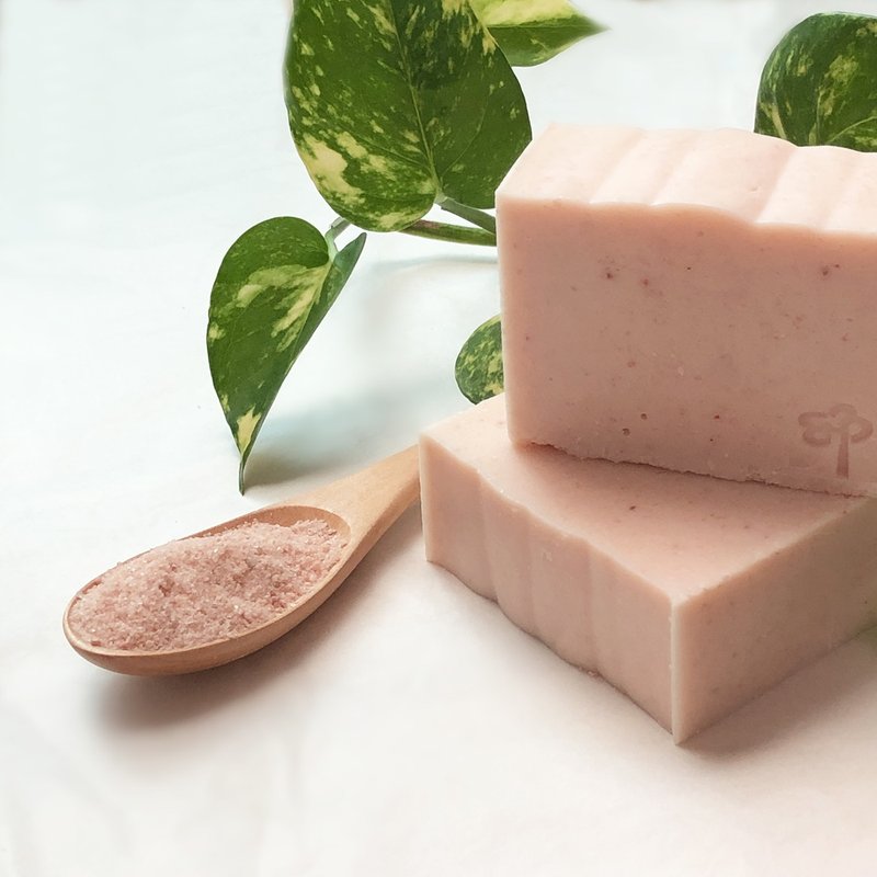 Soapmaker's [Slippery Skin Touch] Eucalyptus Eucalyptus Large Salt Soap | Shampoo for oily hair - Soap - Plants & Flowers Pink