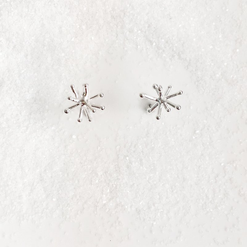 ***Christmas*** the Mini Collection by Frost Snowflake Earring ▪ ▪ Little Snowflake Sterling Silver Earrings Ear ▪ ▪ - Earrings & Clip-ons - Paper White