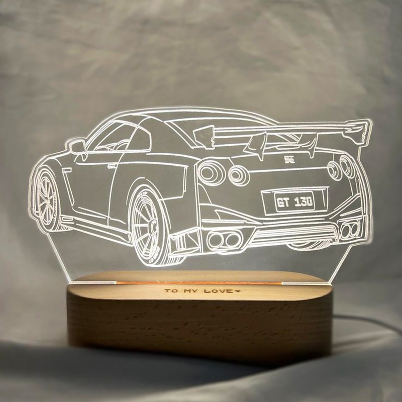 【香港製作】車輛夜燈 | 訂製夜燈 | 客製化夜燈 | 父親節禮物 - 燈具/燈飾 - 壓克力 