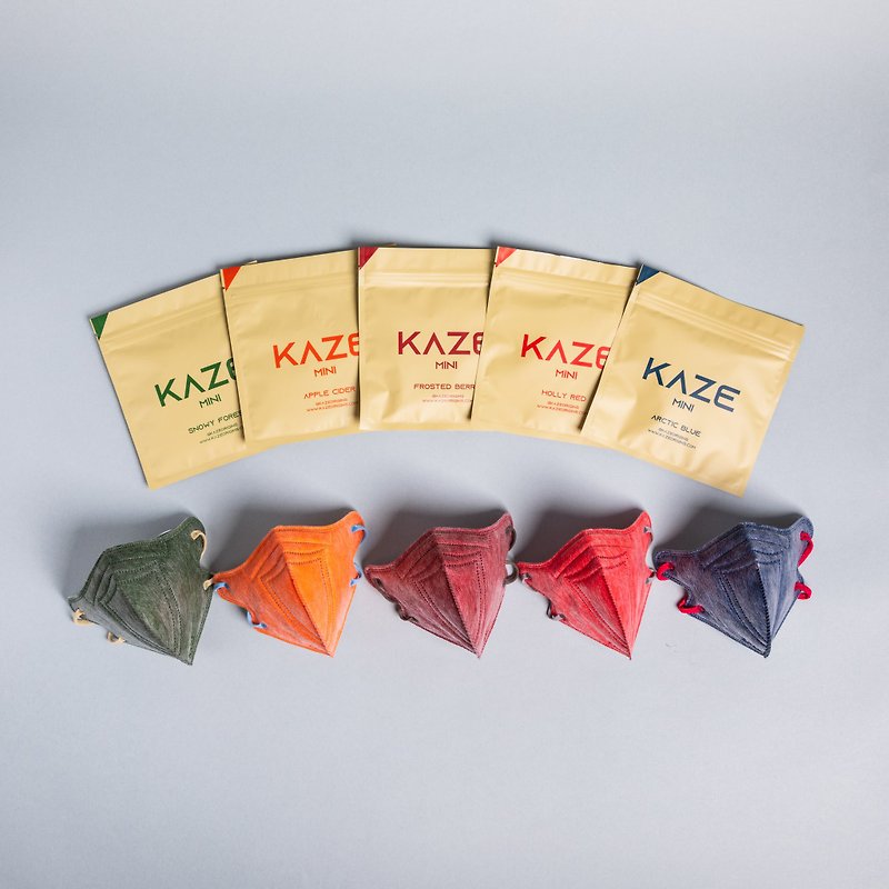 KAZE soft candy series 3D mask (small face) (ten pieces in a box) - หน้ากาก - ไฟเบอร์อื่นๆ หลากหลายสี