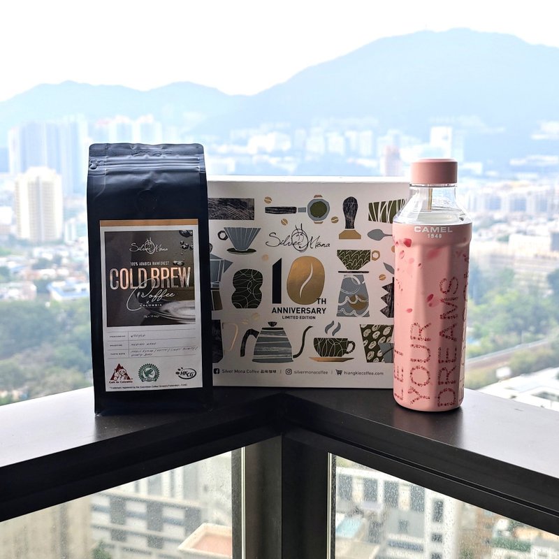 Camel Brand X Xiangji Coffee Flow53 Thermos Bottle + Silver Mona Cold Brew Coffee Gift Box Set - Vacuum Flasks - Other Materials Pink