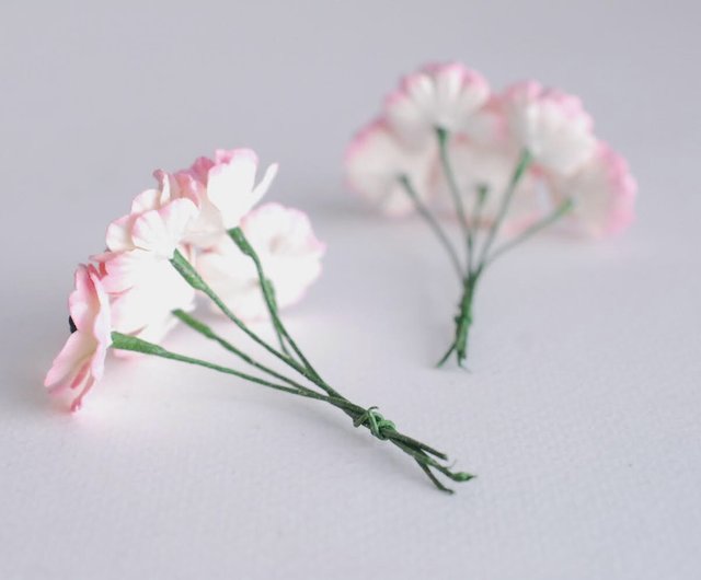 ペーパーフラワー、50ピース、サイズ2.5cm。ポピーの花、DIY ポピー、ピンクのブラシの色。 - ショップ makemefrompaper その他  - Pinkoi