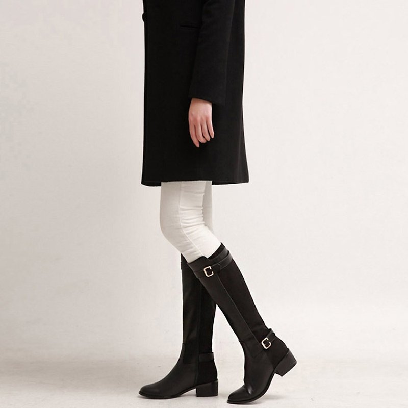 PRE-ORDER MACMOC LONGO (BLACK) BOOTS - Women's Boots - Faux Leather Black