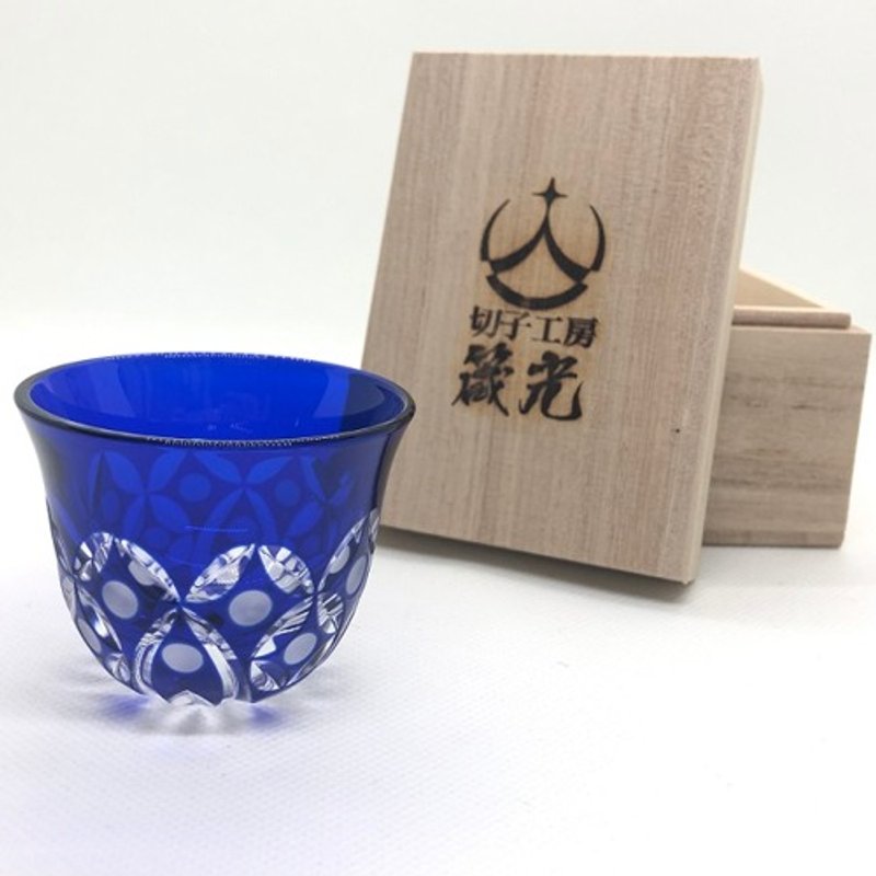 Sake cup - Shippo flower lover - Teapots & Teacups - Glass 