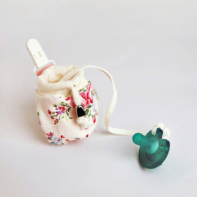 Elegant flower baby pacifier bundle - Bibs - Cotton & Hemp White