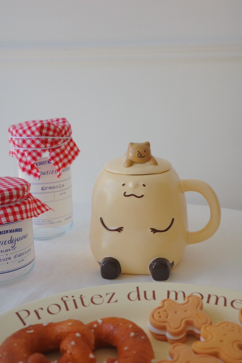 シュウション家 泥くんカップ 陶器カップ - マグカップ - 陶器 