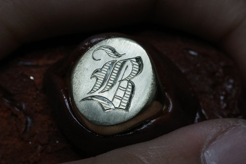 プレゼントに 14K Old English initial リング E and E Project プレゼントに 14K Old English initial リング E and E Project