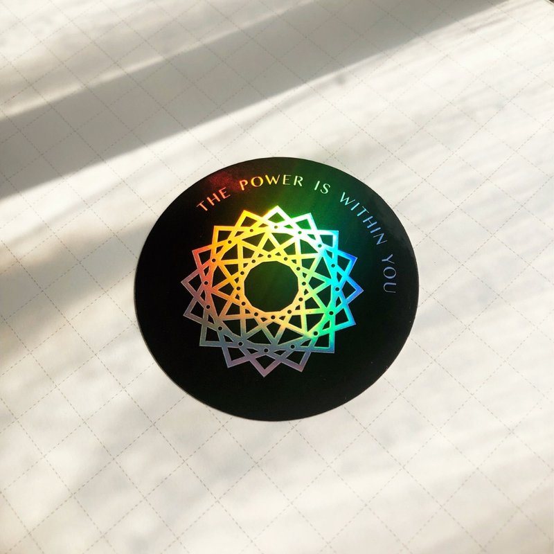 Power Totem Universe Sticker/Sheet Black - สติกเกอร์ - กระดาษ สีเงิน