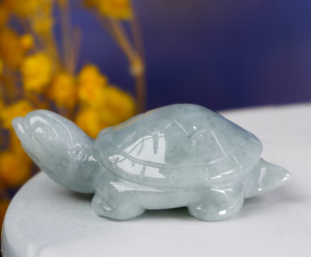 翡翠亀さん置物 翡翠 かめ | ohakakiwame