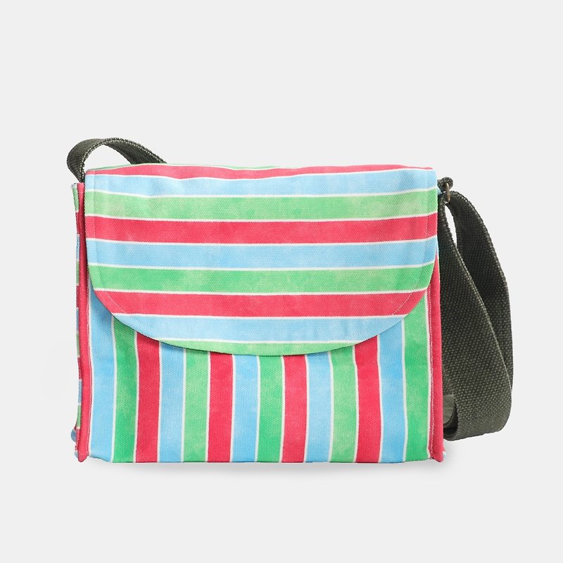 【LAI HAO】Ka-Tsi Style-Porter Bag (Original Pattern) - Messenger Bags & Sling Bags - Cotton & Hemp Multicolor