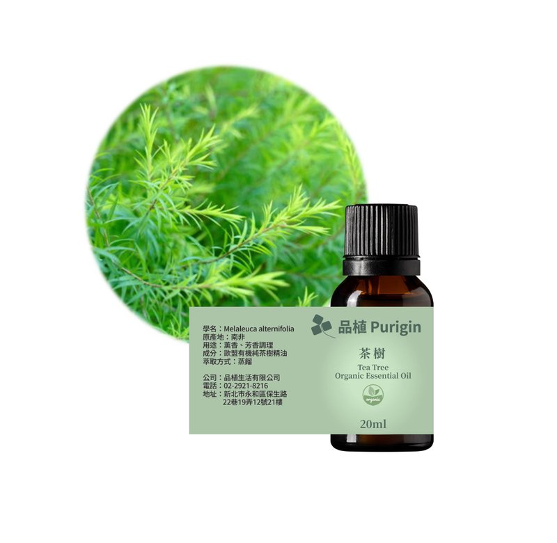 品植Purigin 澳洲茶樹 歐盟有機精油 - 香氛/精油/擴香 - 精油 