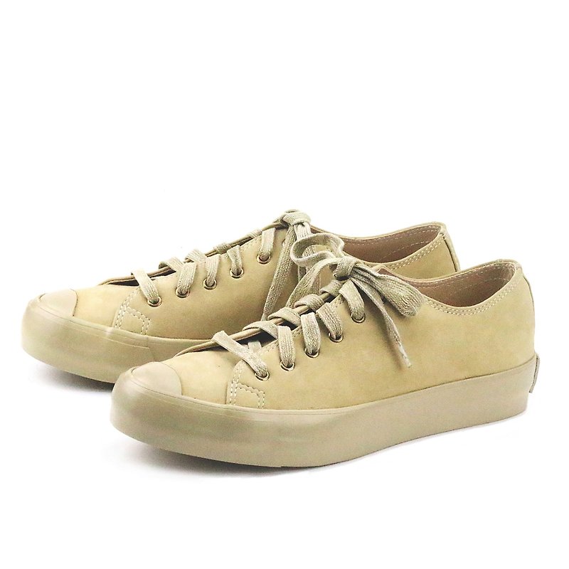 Leather sneakers EYE M1154C Sand - รองเท้าลำลองผู้ชาย - หนังแท้ สีกากี