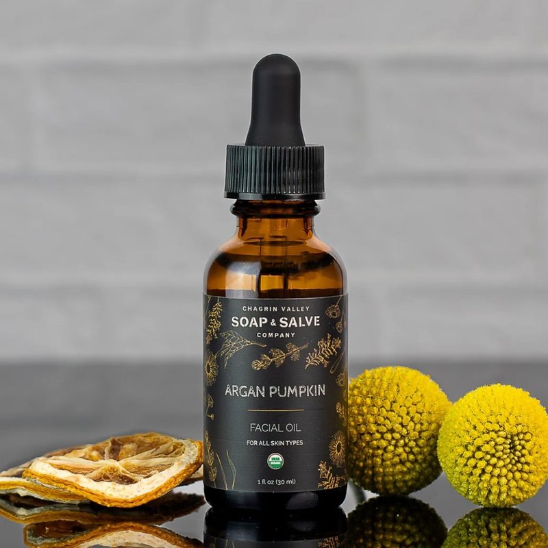 預購【油肌推薦】有機摩洛哥堅果&南瓜籽油/臉部保養精華油 1 - 精華液/精華油 - 植物．花 橘色