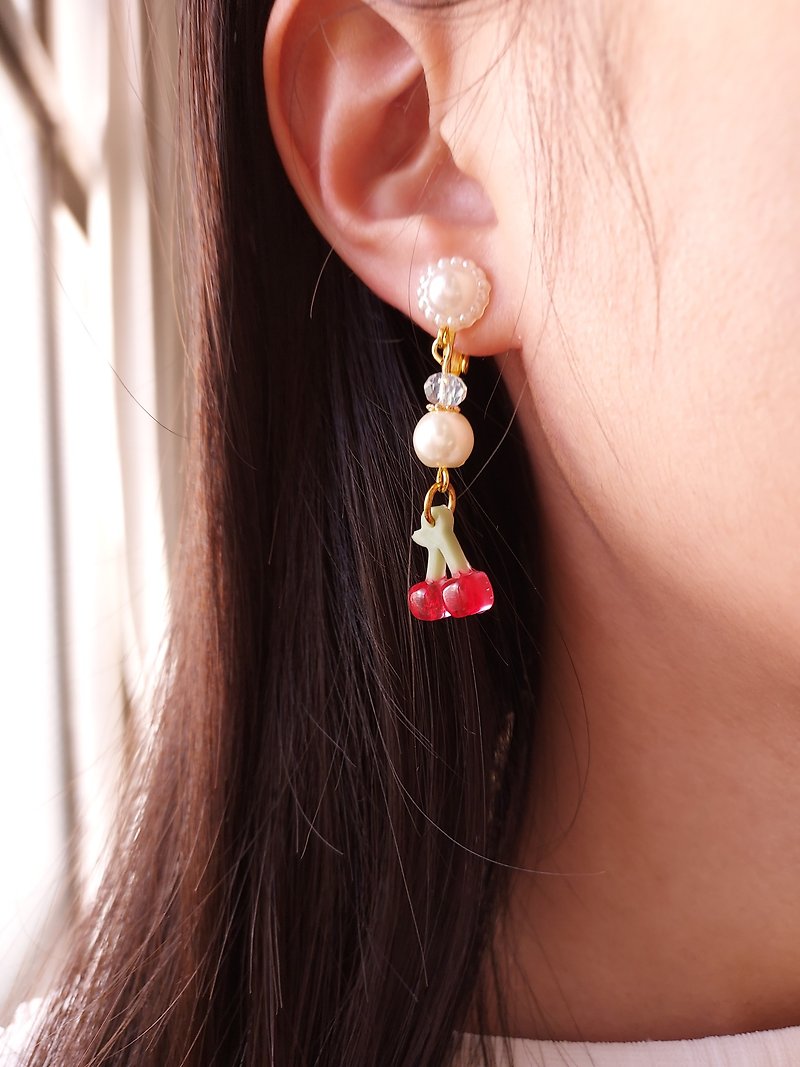 Other Materials Earrings & Clip-ons Orange - Cherry Jewelry Box Earrings