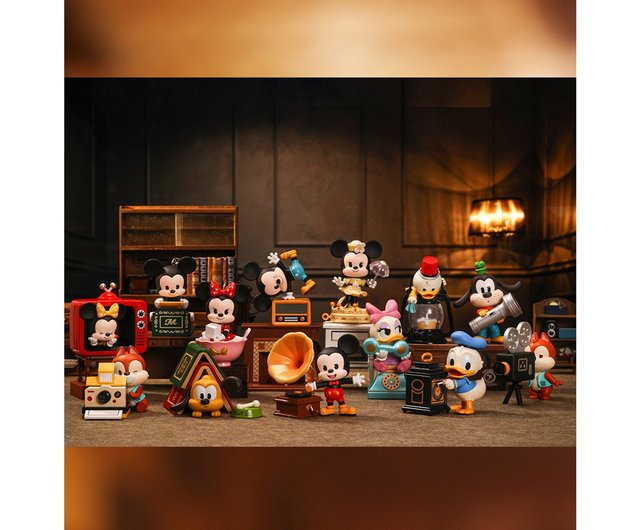 ディズニー ミッキーファミリー レトロ時代シリーズ 遊べるドールボックス (ランダム2種) - ショップ POPMART-Fubees  人形・フィギュア - Pinkoi