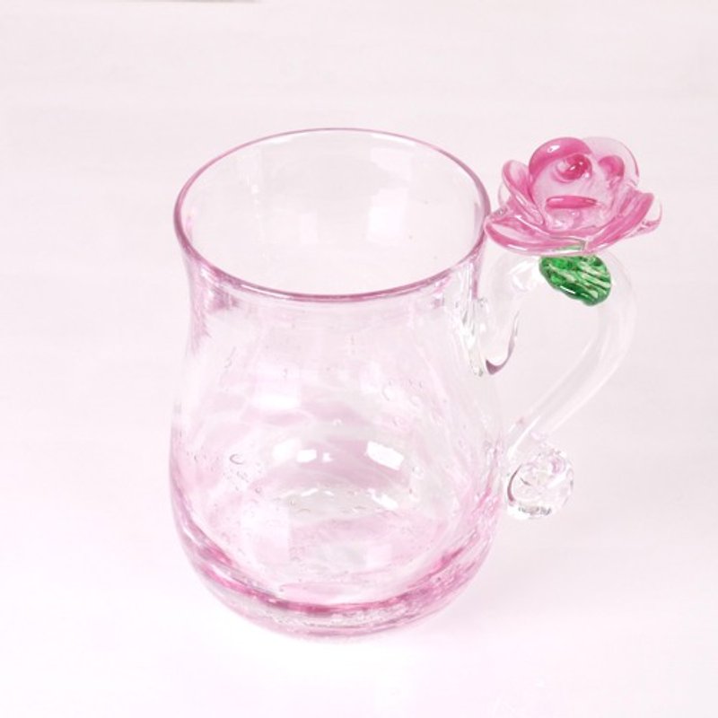 For new rose lovers [Rose glass] As a gorgeous gift for Mother's Day - Teapots & Teacups - Glass 