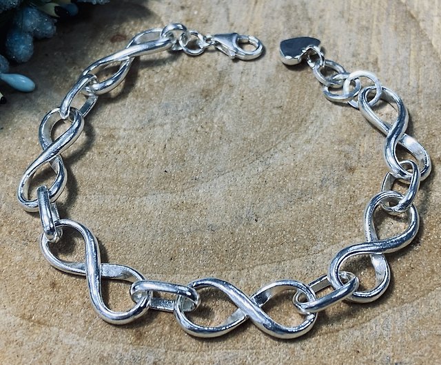 Men's Tags Bracelet in Antique Silver