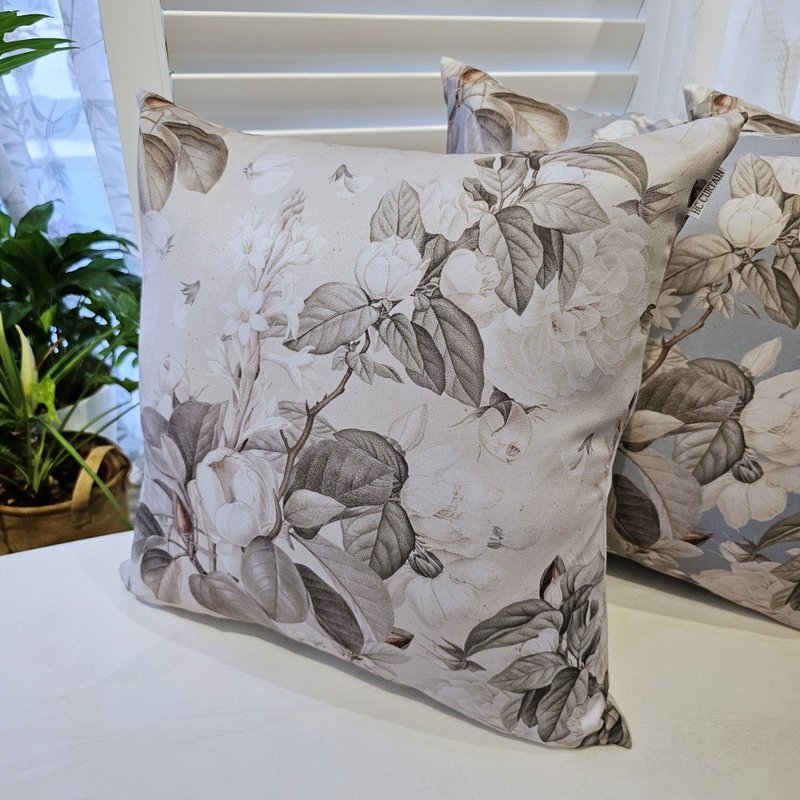 HC printed pillowcase in stock European and American flower version HC7005-01 retro rose dancing fragrance-midsole - Pillows & Cushions - Polyester 