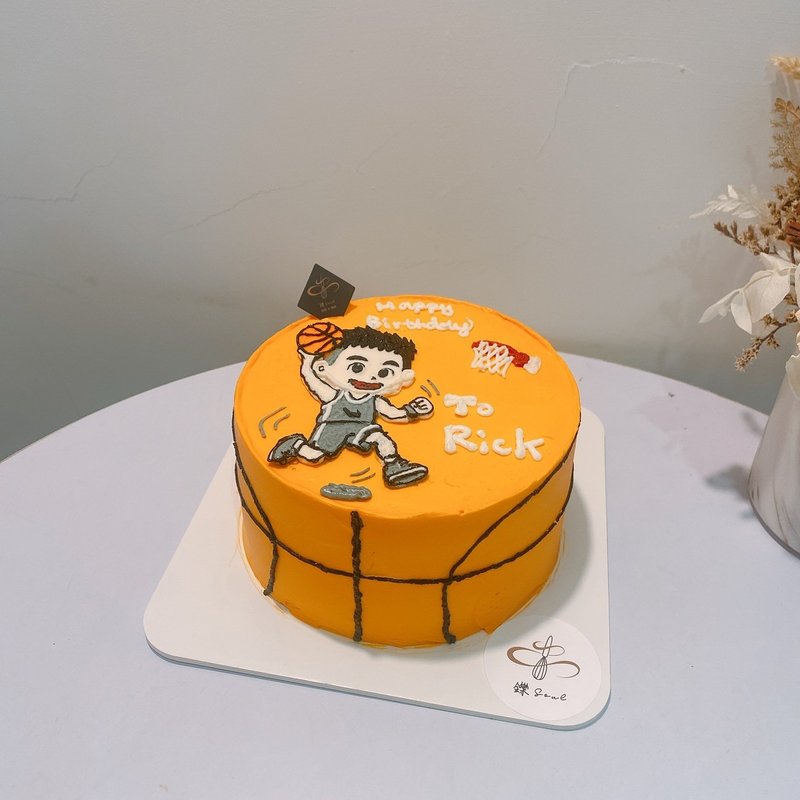 熱血籃球員 人像繪圖蛋糕 生日蛋糕 鑠甜點 客製化 蛋糕 紀念日 - 蛋糕/甜點 - 新鮮食材 