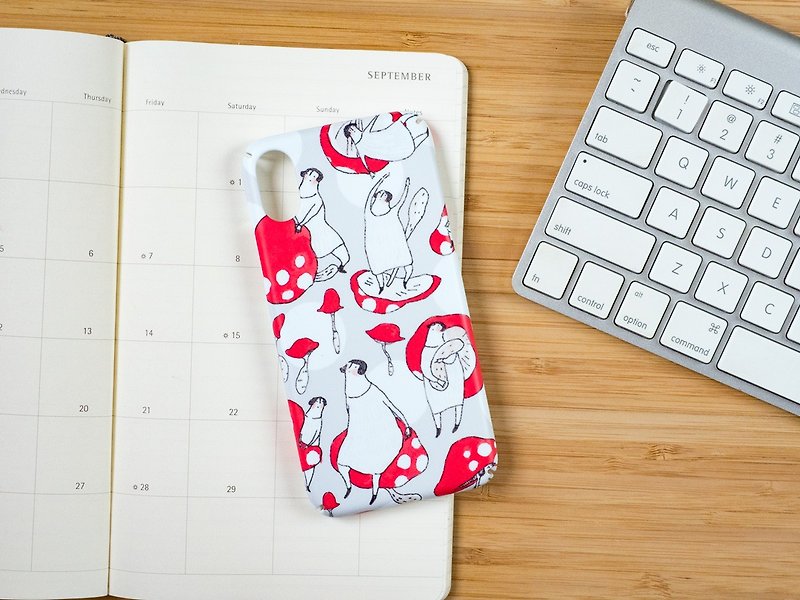 iPhone case "the mushroom" - iPhone all models - Phone Cases - Plastic Red
