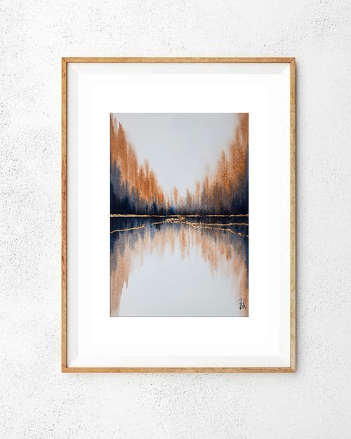 水彩画 風景画　夕陽2(原画) 水彩画 風景画 夕陽2(原画) 0_dbb99c4b390c49808efc7267934a