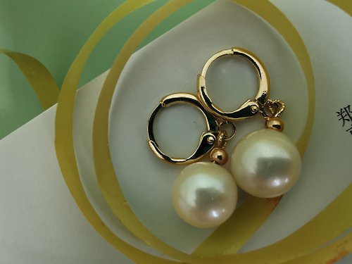 Athena珍珠設計 珠玉天然淡水珍珠 耳環手作