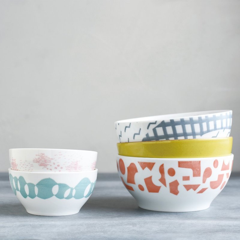 Japan KINTO REMIX DON Instant Noodle Bowl / A total of 6 types - Bowls - Porcelain Multicolor